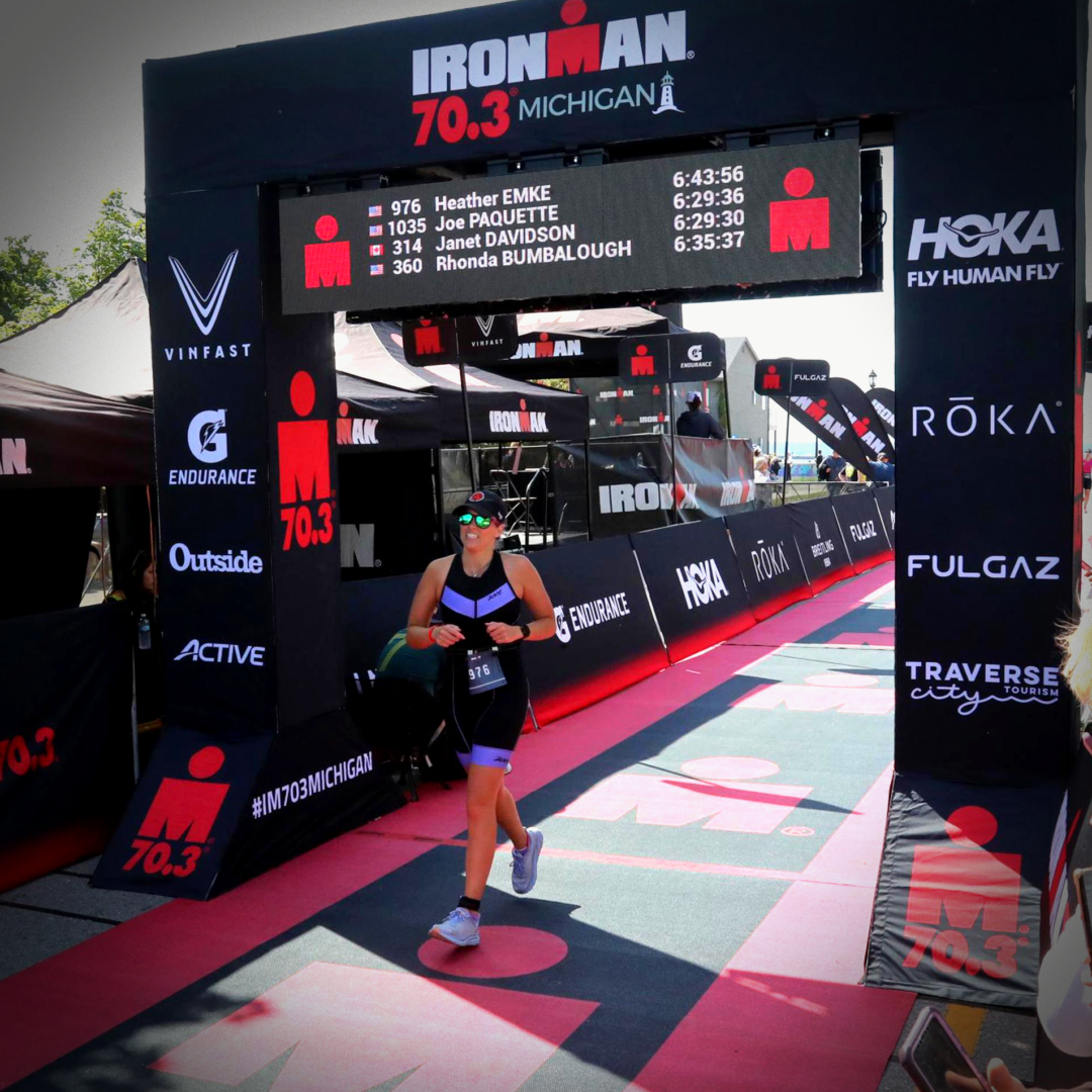 Heather Ironman Michigan Finish